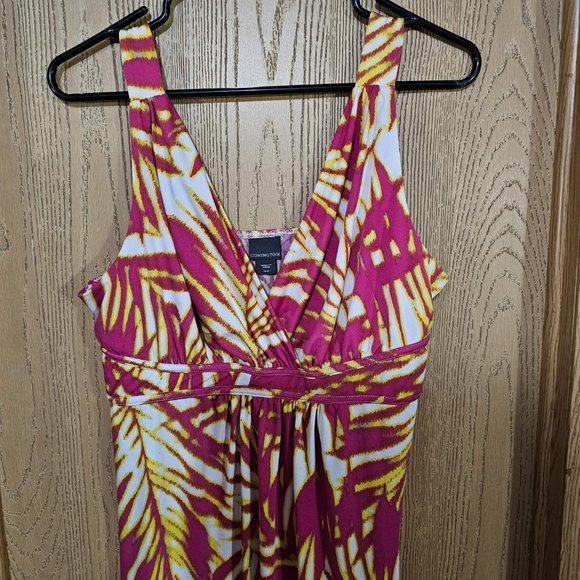 Covington Women's Sleeveless Tropical Maxi Dress~Medium - Picture 3 of 3